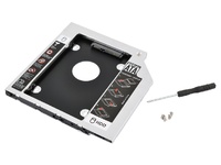 Адаптер VIXION (AD61) для HDD/SSD дисков 2.5" в отсек привода 9,5мм (серебро)